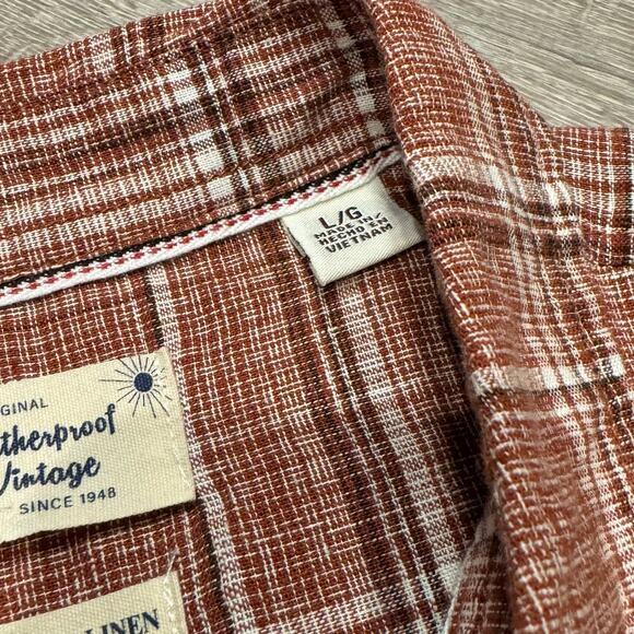 Weatherproof Vintage Washable Linen Button Down Shirt- Size L - Picture 3 of 7